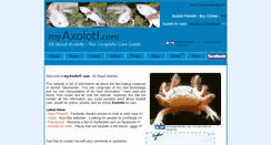 Desktop Screenshot of myaxolotl.com